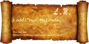 Ladányi Melinda névjegykártya