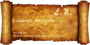 Ladányi Melinda névjegykártya