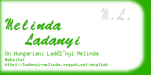 melinda ladanyi business card